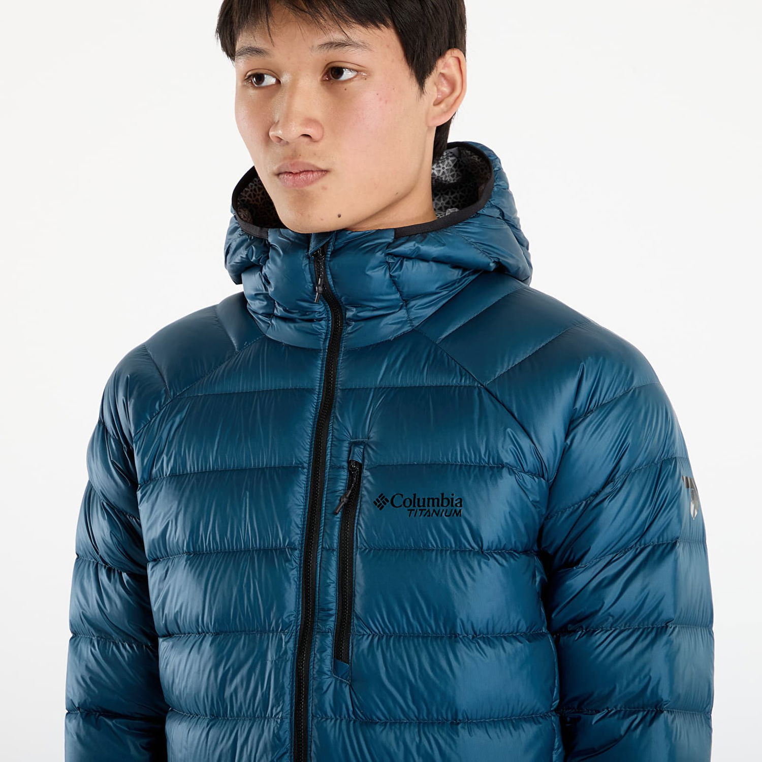 Пухо яке Columbia Arctic Crest™ Down Hooded Jacket Тюркоазено | 2088774429, 1