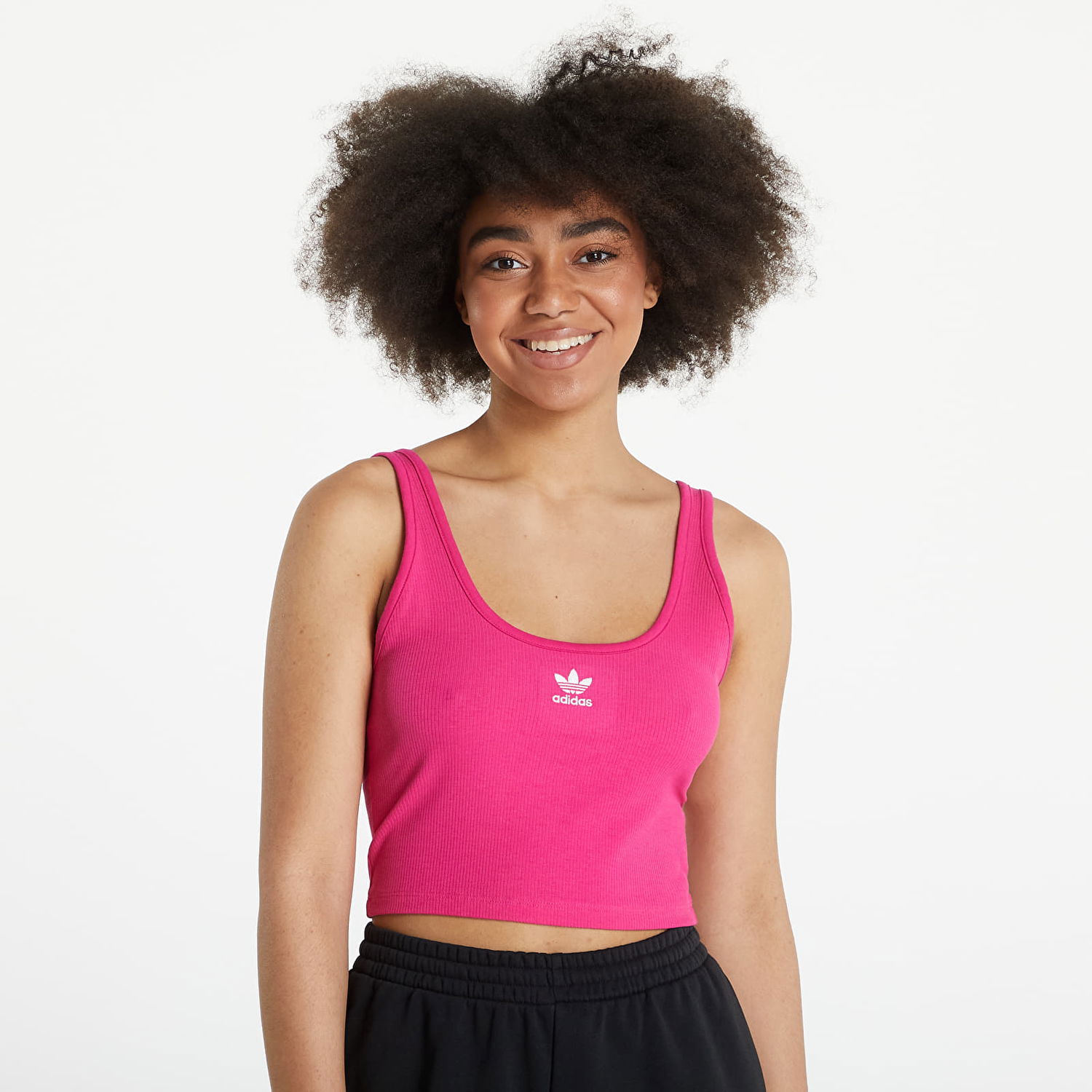 Потник adidas Originals Adicolor Essential Rib Tank Top Розово | HG6164, 1