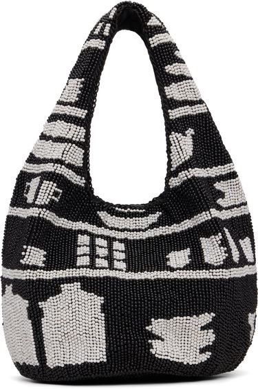 Голяма пазарска чанта JW Anderson JW Anderson Mini Beaded House Pattern Shopper Tote Многоцветен | HB0744-FA0470, 0