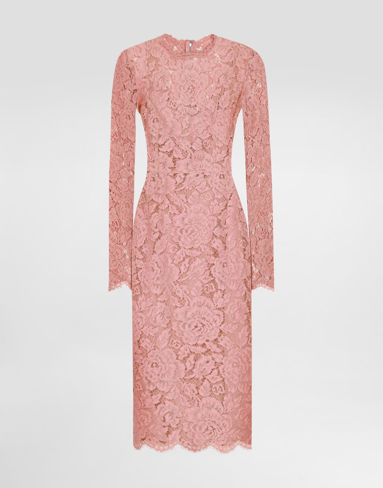 Pокля Dolce & Gabbana Dolce & Gabbana Floral Cordonetto Lace Sheath Dress Розово | F6M0DTHLM7LF0473, 0