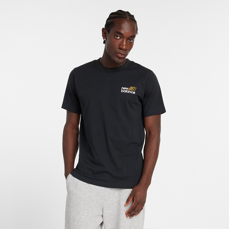 Тениска New Balance NB T-Shirt Черно | Pánske tričko New Balance MT43901BK – čierné, 0