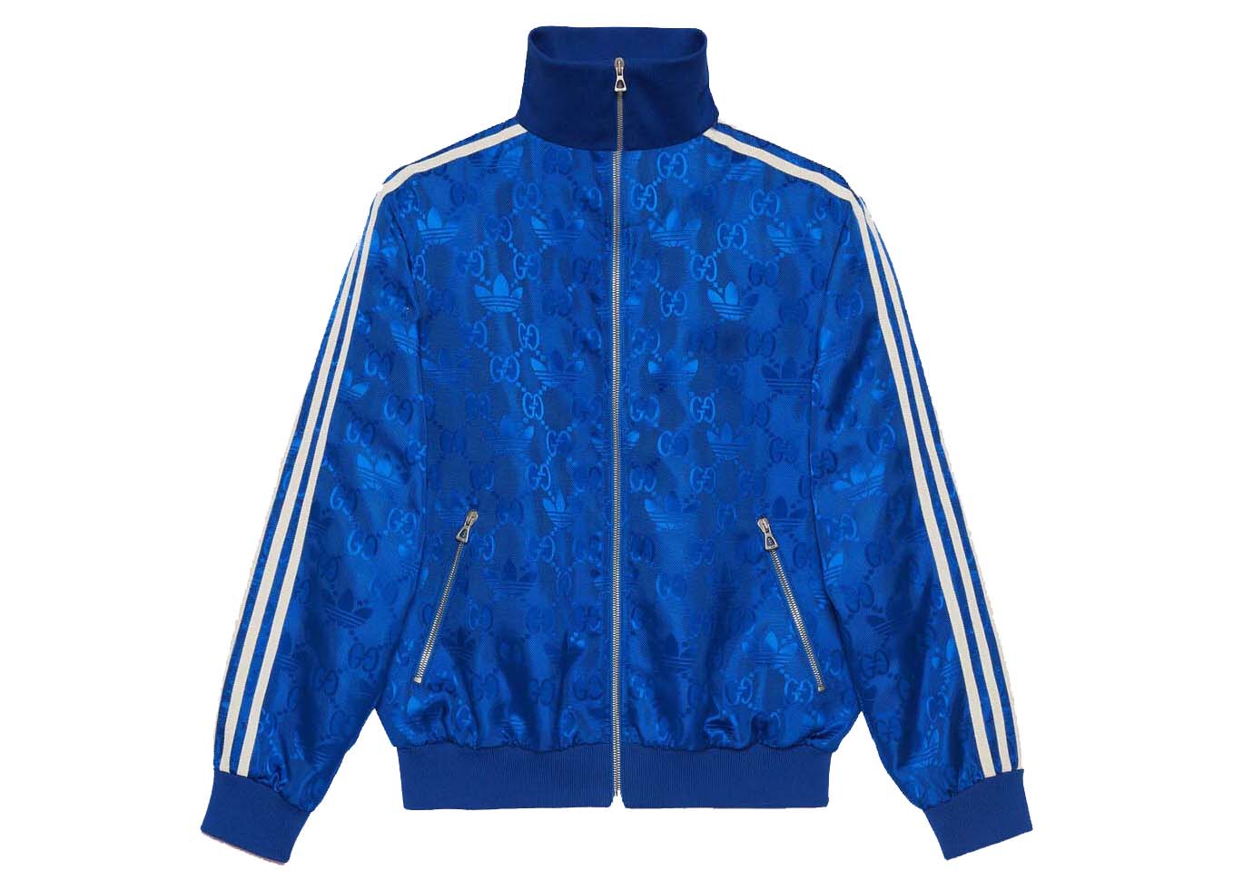 Яке Gucci adidas x GG Trefoil Jacquard Jacket Синьо | 705756 ZAJFW 4153, 0