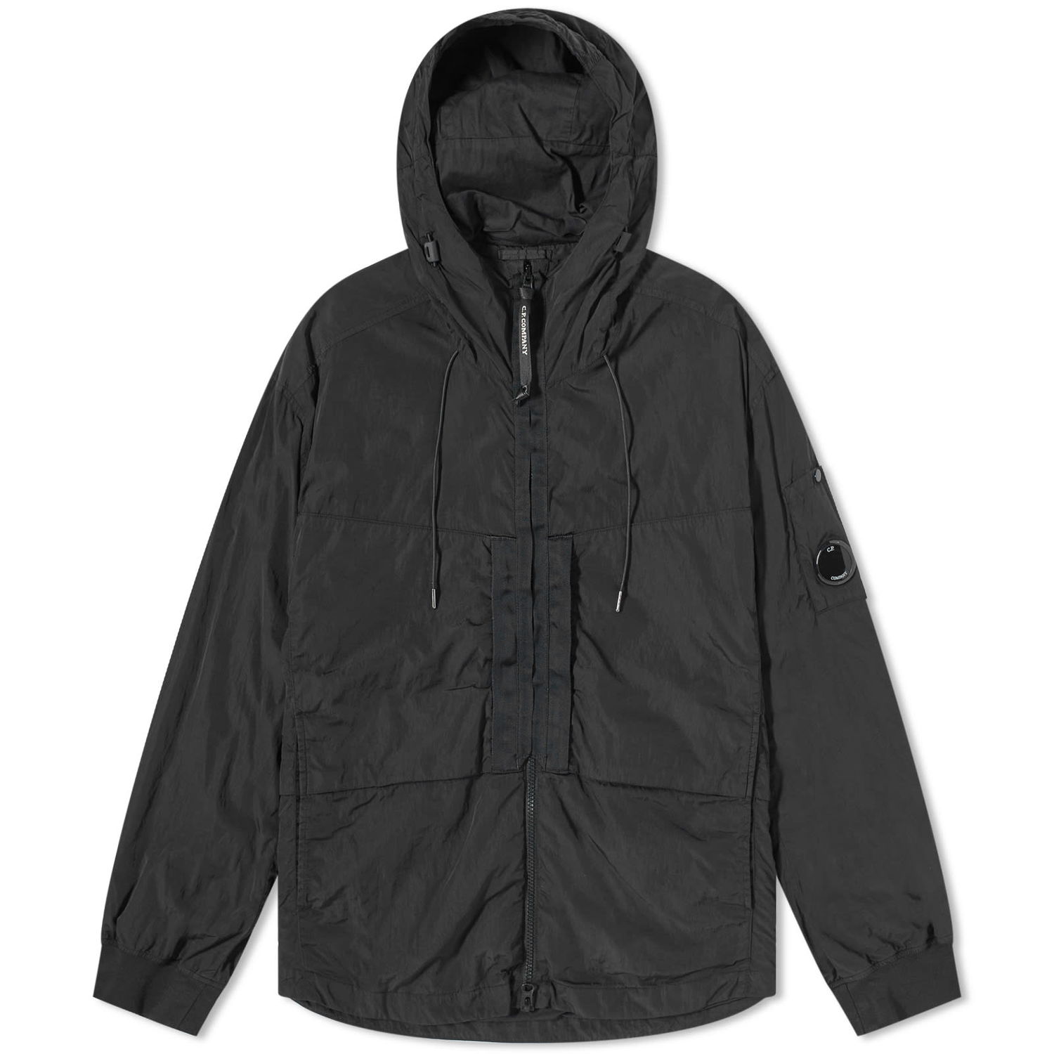Риза C.P. Company Chrome-R Hooded Overshirt Черно | 15CMOS024A-005904G-999, 0