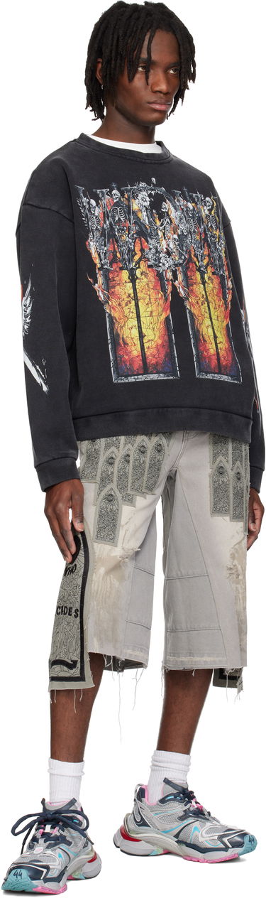 Къси панталони Who Decides War Who Decides War Patch Arched Carpenter Shorts Сиво | 1120910021SS25, 3