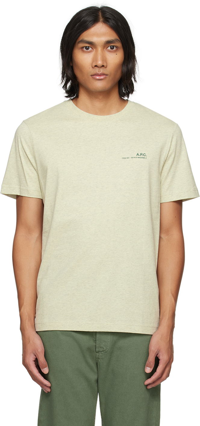 Тениска A.P.C. Tem T-Shirt Бежово | COFBT-H26380, 0