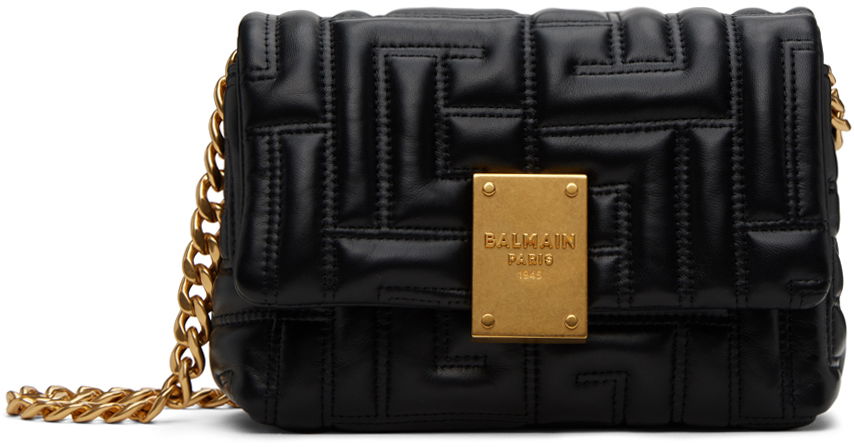 Чанта през рамо Balmain 1945 Soft Mini Bag Черно | CN1BJ796LNQD, 0