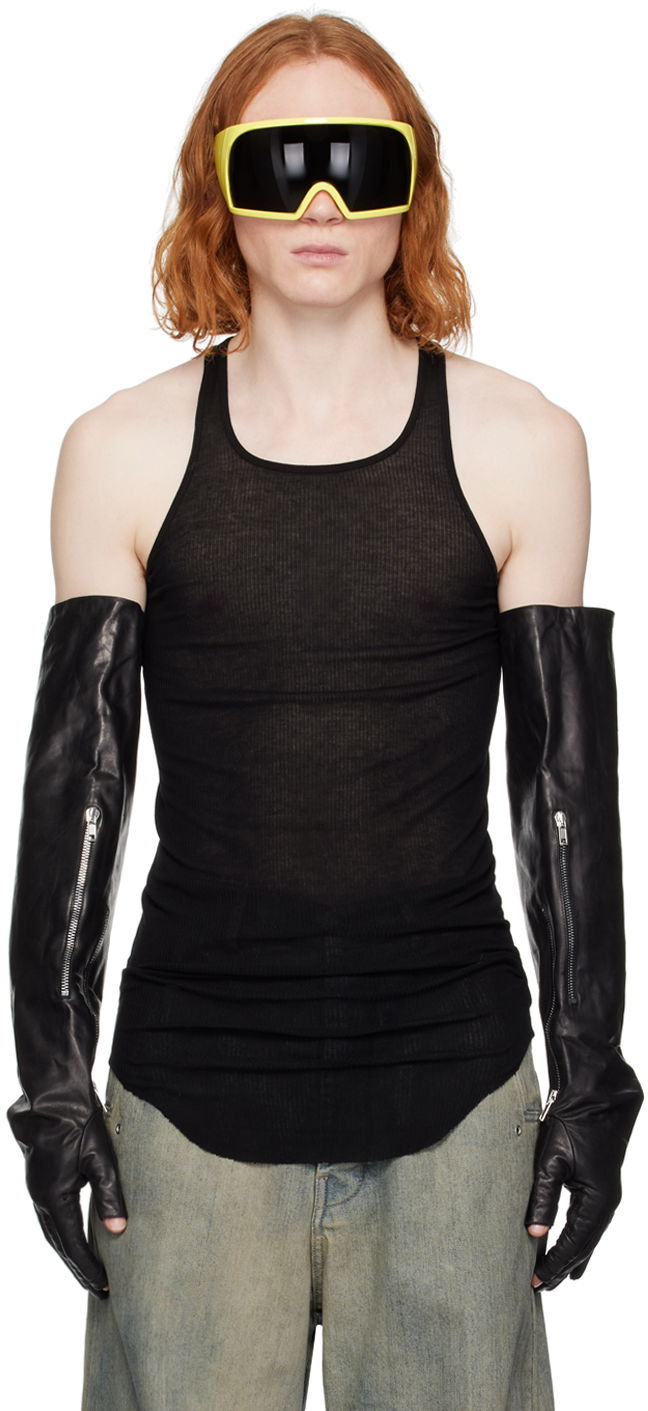 Облекло Rick Owens Basic Rib Tank Top Черно | RU01D3150 RC, 0