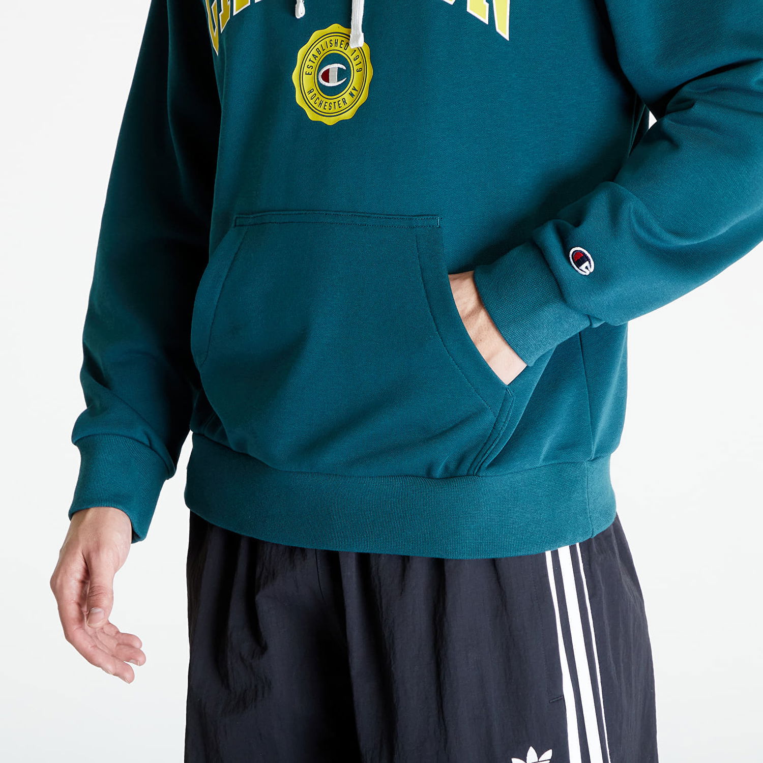 Суитчър Champion Men's hoodie Hooded Sweatshirt Green Зелено | 219830 CHA GS549, 1