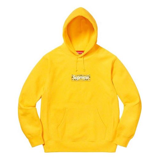Суитчър Supreme Supreme Bandana Box Logo Hoodie Жълто | SUP-FW19-10826, 0