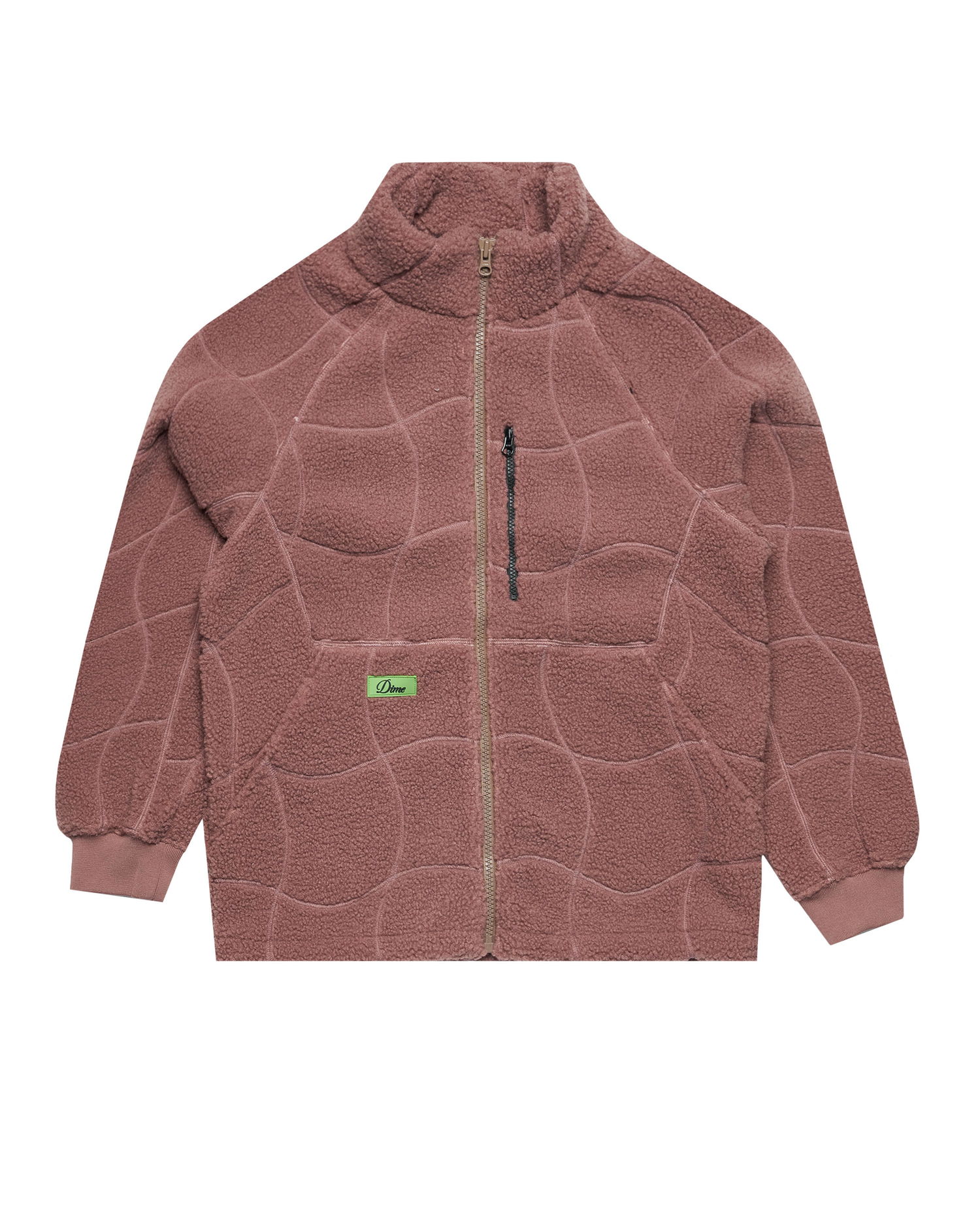 Яке Dime Coverstich Sherpa Fleece Червено | DIMEFA245MAU, 0