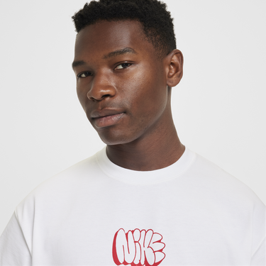 Тениска Nike Solo Swoosh T-Shirt Print Бяло | HQ4182-100, 4