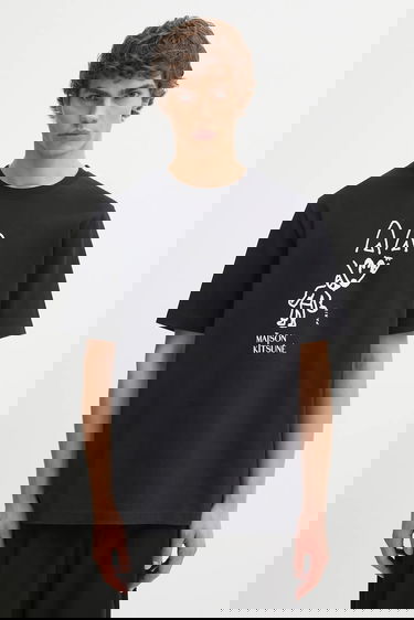 Тениска MAISON KITSUNÉ Party Fox Comfort Graphic T-Shirt Черно | PM00116KJ7025, 0
