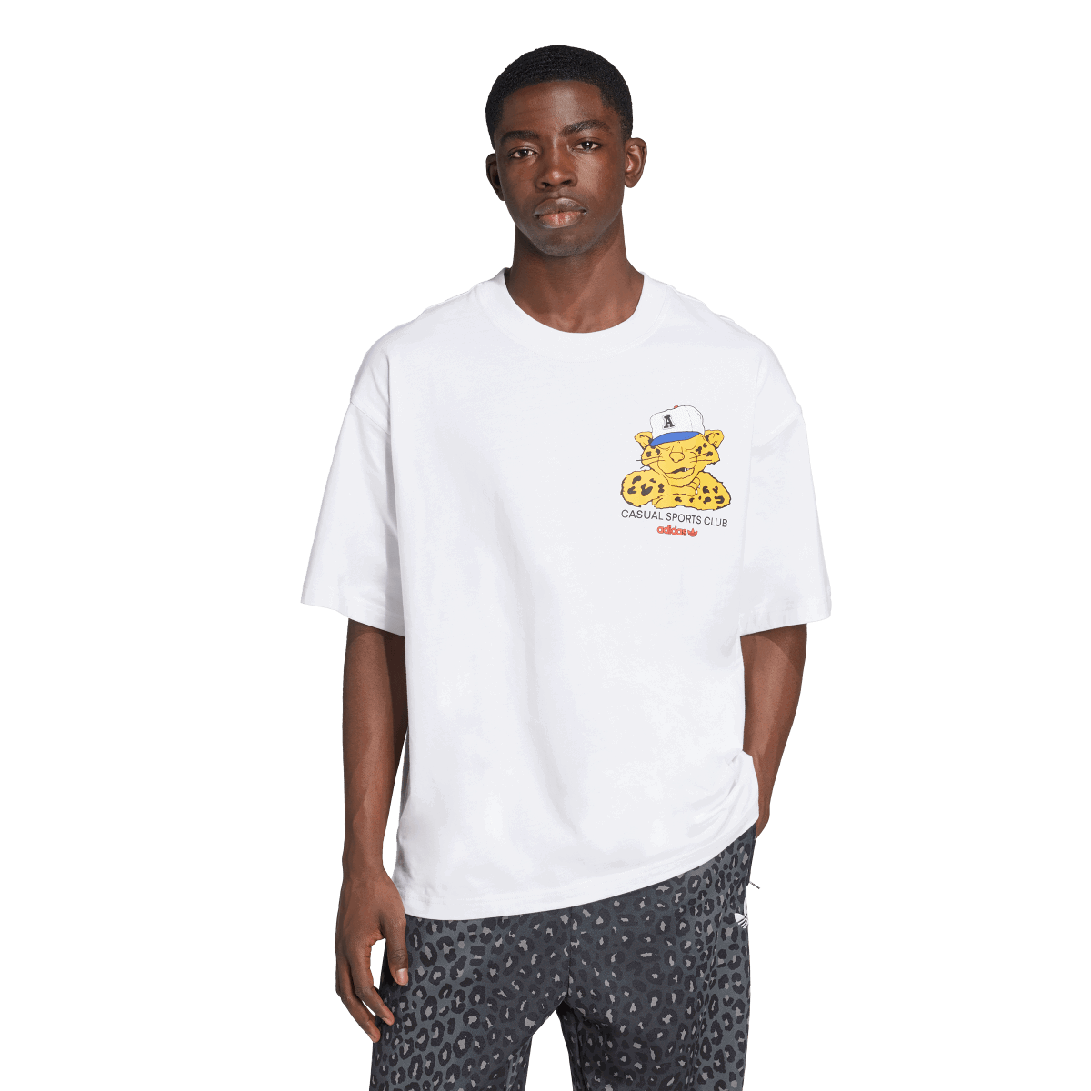 Тениска adidas Originals Graphic OS SS T-Shirt Бяло | JW0158, 0