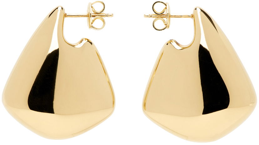 Обеци Bottega Veneta Small Fin Earrings Металик | 786204 VAHU0