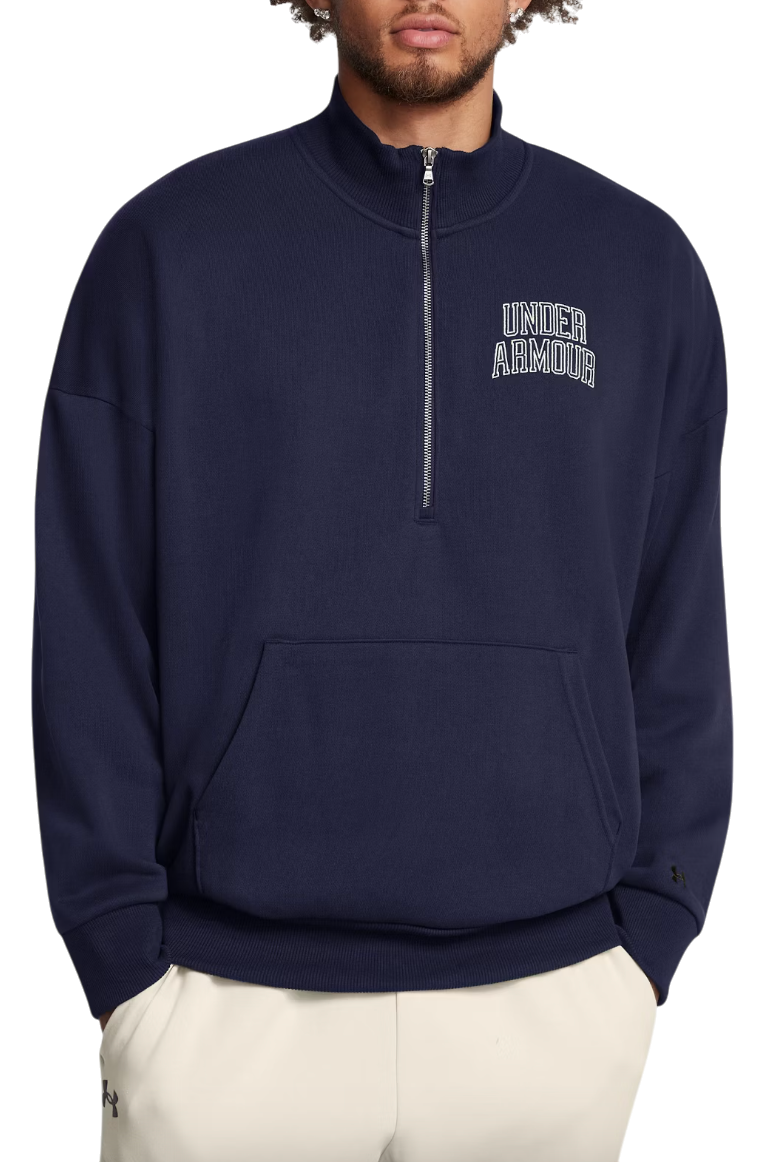 Суитчър Under Armour Terry Half-Zip Sweatshirt Тъмно синьо | 1386550-410, 0