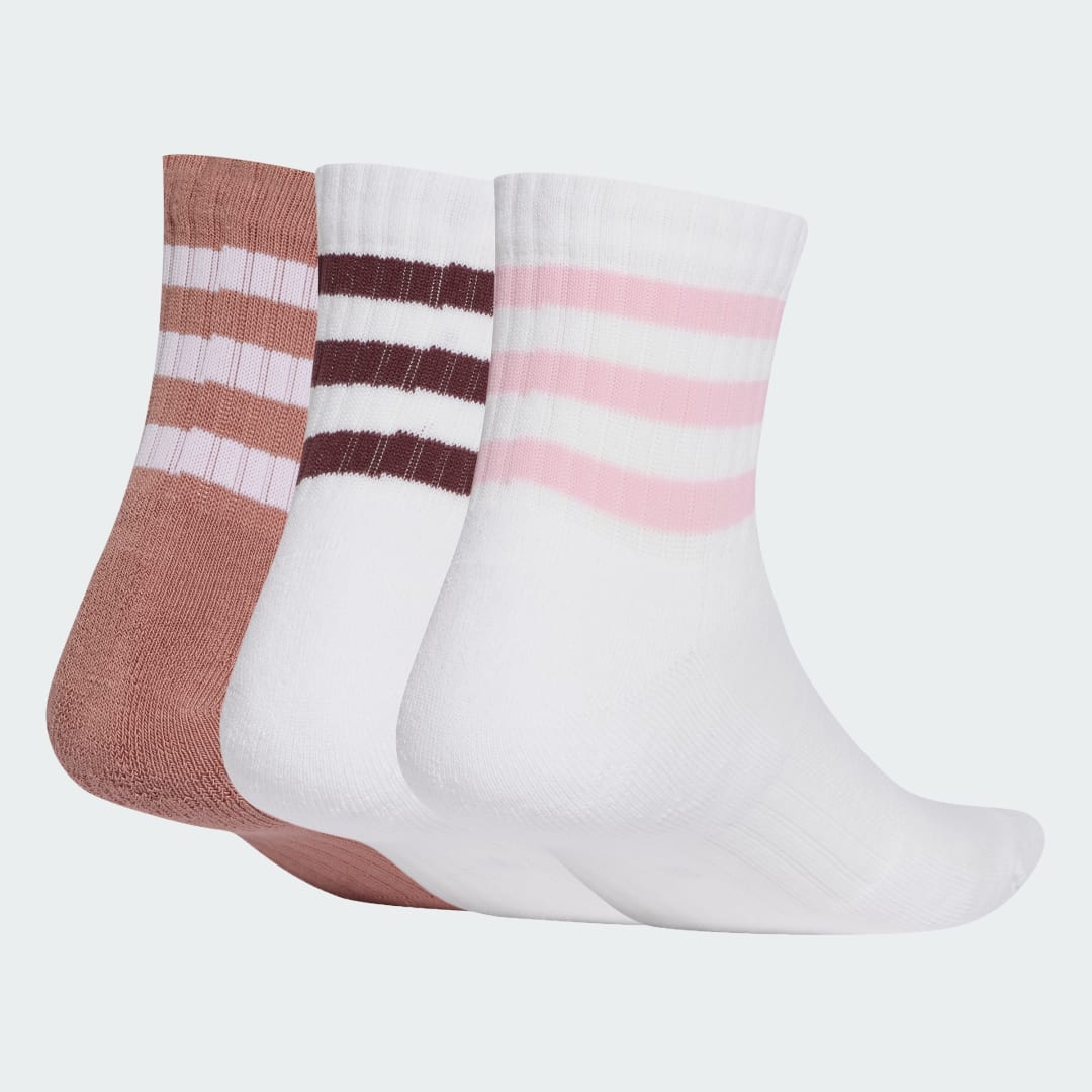 Чорапи adidas Performance 3-Stripes Cushioned Quarter Socks - 3 Pairs Бяло | JG3700, 1