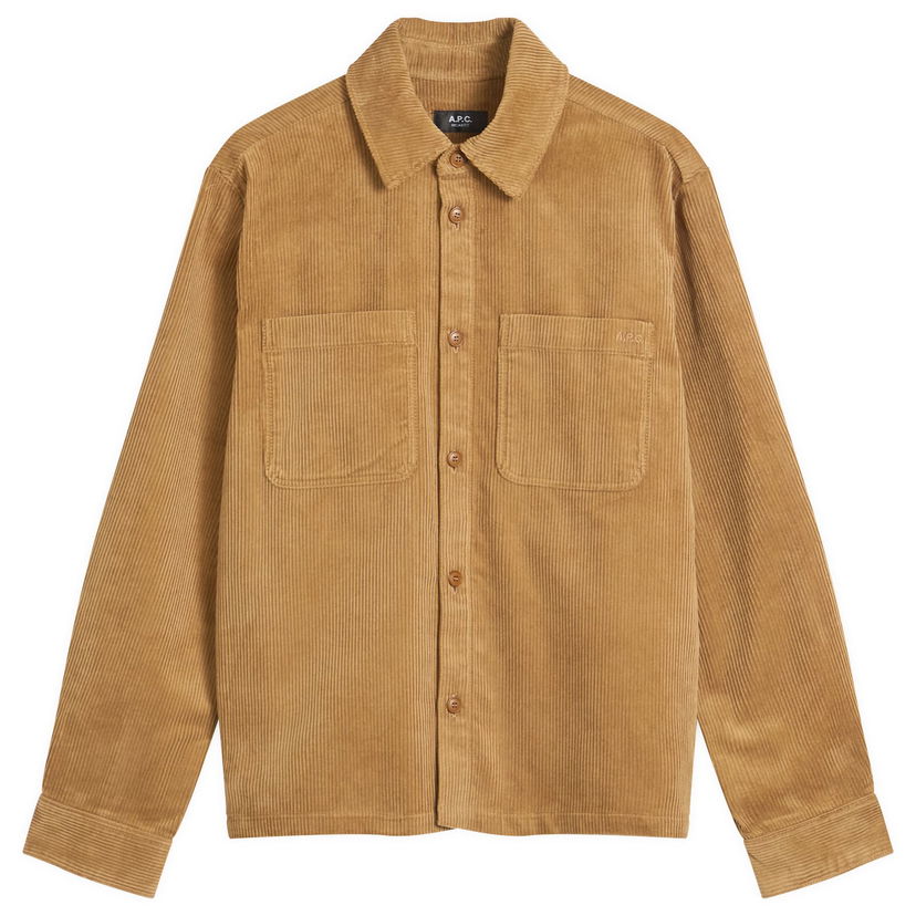 Риза A.P.C. A.P.C. Leon Corduroy Overshirt Кафяво | COHBB-H32019-CAA