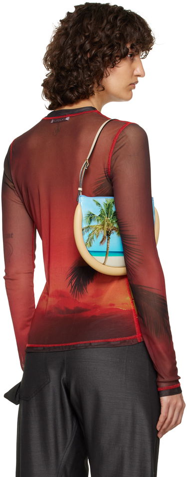 Тениска JW Anderson JW Anderson Sunset Palm Sheer Long Sleeve T-Shirt Червено | JO0138-PG1266, 2