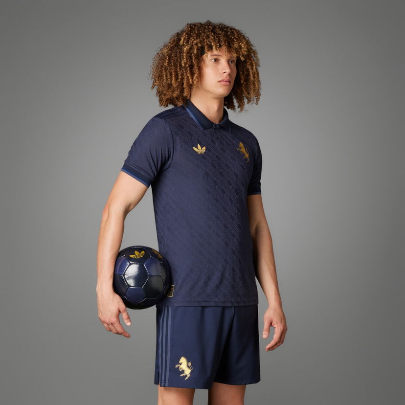 Поло тениска adidas Performance Authentic Soccer Jersey Синьо | IY5252
