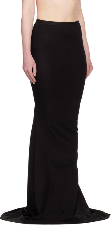 Пола Rick Owens Rick Owens Hollywood Lido Maxi Skirt Черно | RO01E7378 JA, 1