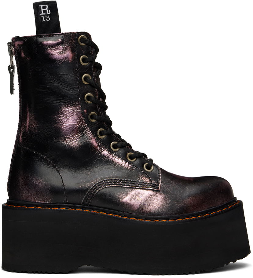 Облекло R13 R13 Double Stack Boots Лилаво | R13WS026-S135A