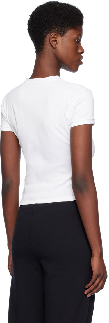 Тениска Coperni Coperni V-Neck Fitted T-Shirt Бяло | COPJS71510, 2