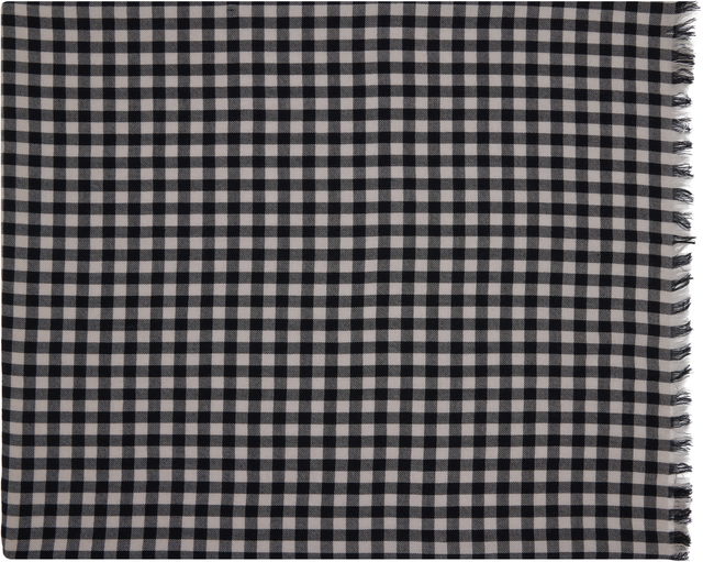 Rick Owens Concordians Mini Plaid Scarf