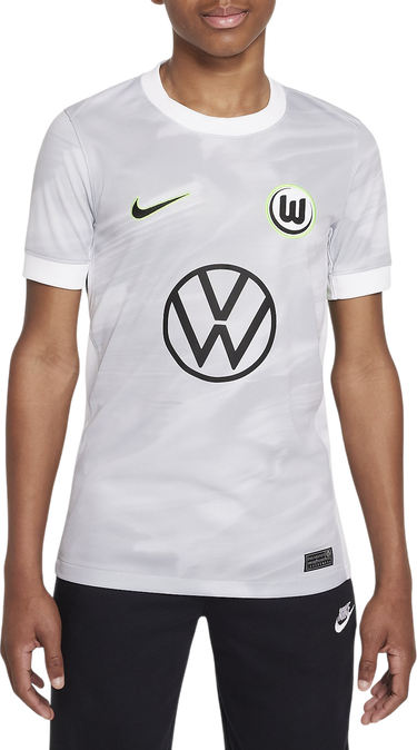 Фланелка Nike Wolfsburg 2025/26 Stadium Home Kids' Soccer Jersey Бяло | hq0953-100, 0