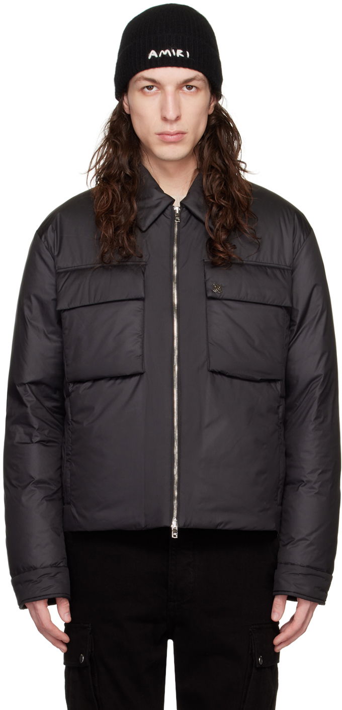 Пухо яке AMIRI Front Zip Down Jacket Черно | PS23MOS029-001, 0