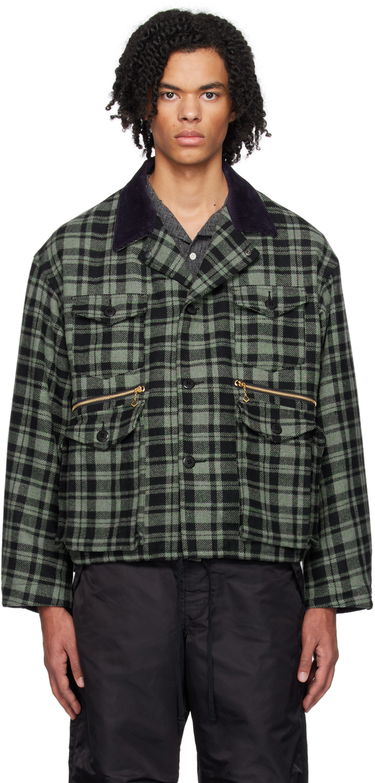 Яке BEAMS BEAMS PLUS Fishing Plaid Jacket Зелено | 38180377791, 0