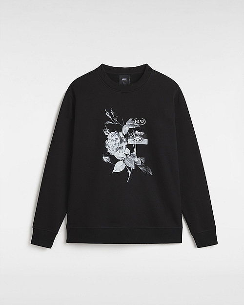 Суитчър Vans Damask Crew Sweatshirt Черно | VN000JTGBLK, 0