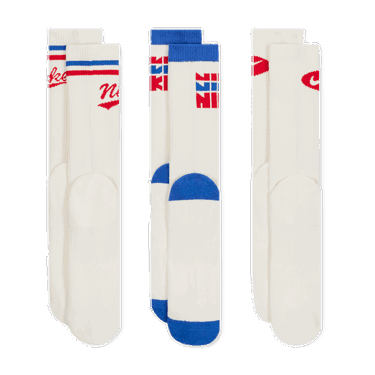 Чорапи Nike Everyday Plus Mid-Calf Socks (3 Pairs) Бяло | HJ9336-901, 4