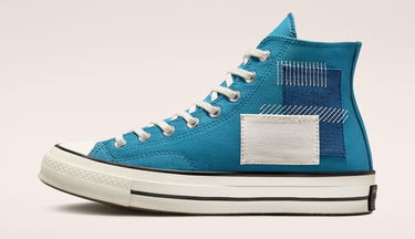 Кецове и обувки Converse Chuck 70 High Patchwork Синьо | A00733C, 2