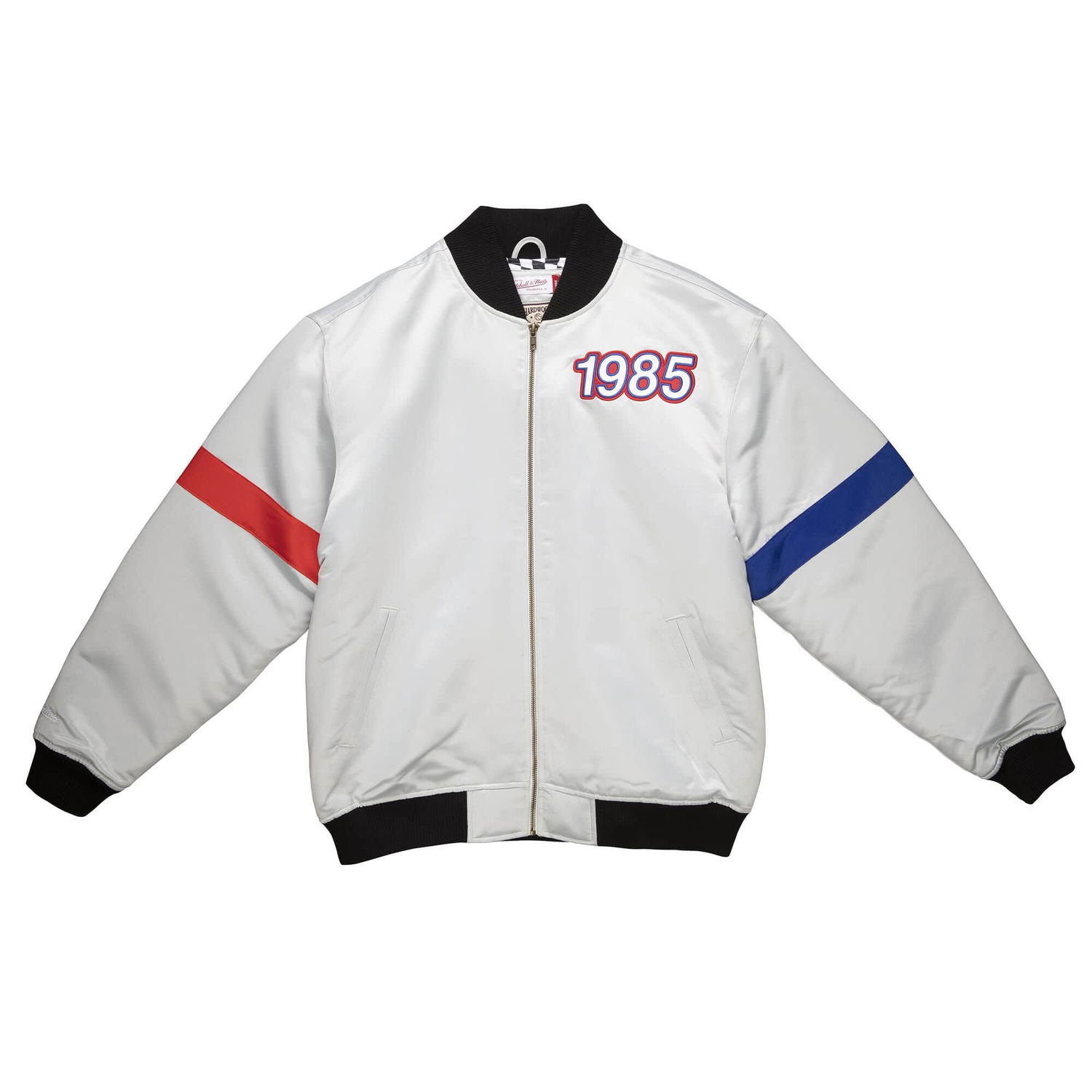 Яке Mitchell & Ness All Star Heavyweight Satin Jacket Сиво | STJKAJ19062-ASGSILV, 0