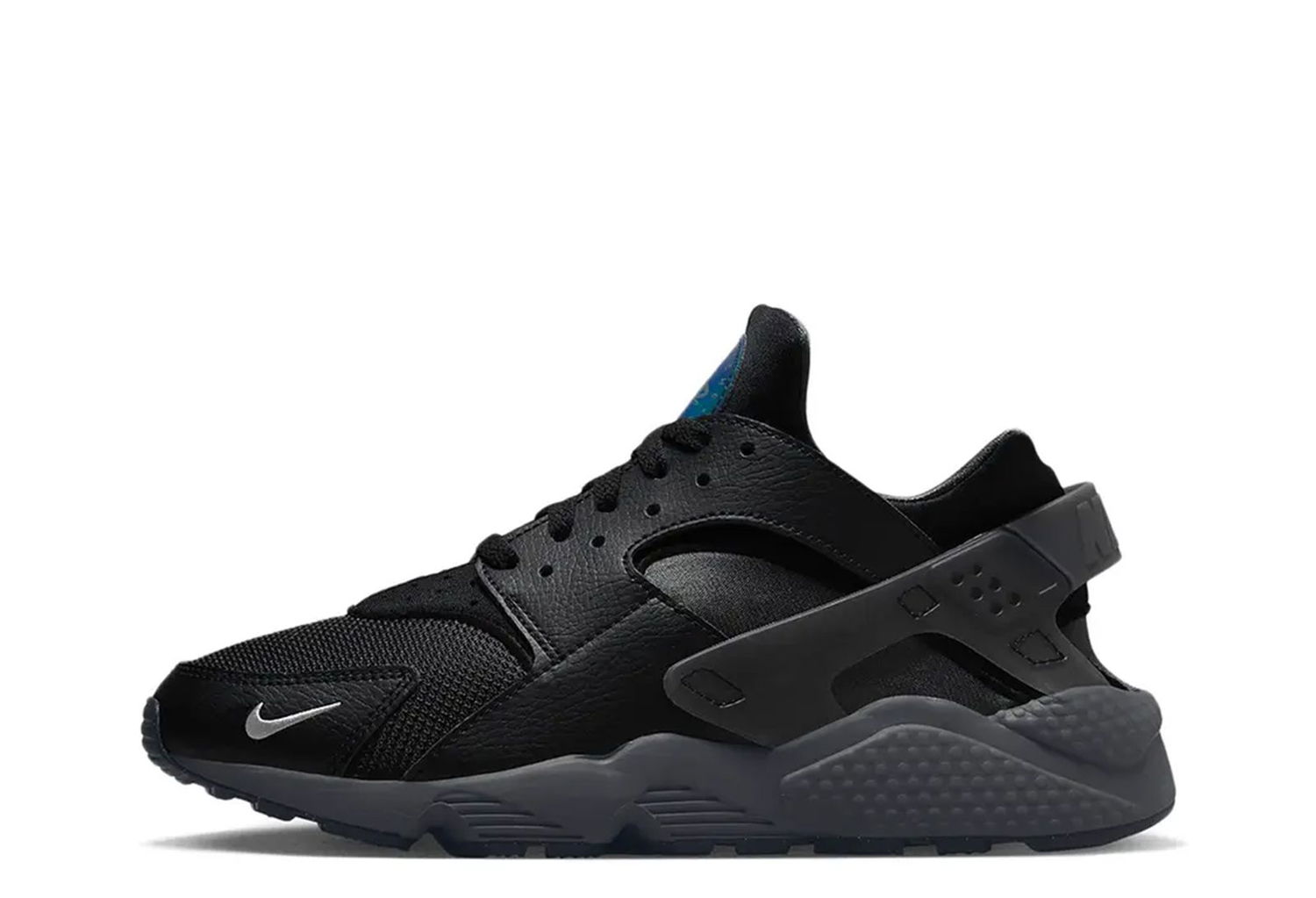 Кецове и обувки Nike Air Huarache 'Black Blue Iridescent' Черно | FD0656-001, 0