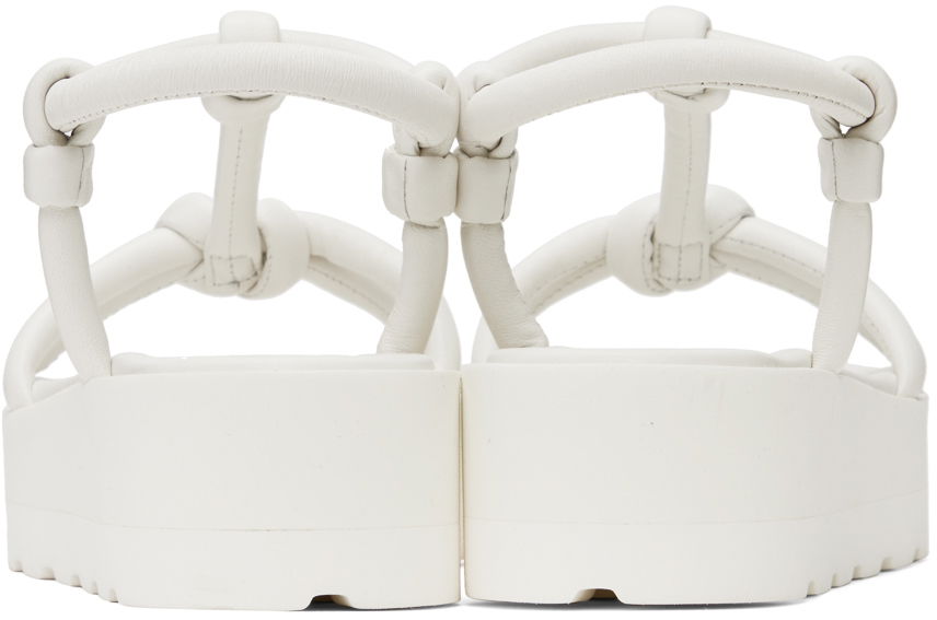 Кецове и обувки Gianvito Rossi Marine Flat Sandals Бяло | G32246.05GOM.NAP, 1