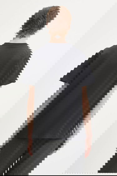 Тениска GANNI Basic Cotton Jersey Neon Puppy T-Shirt Черно | T4333, 5