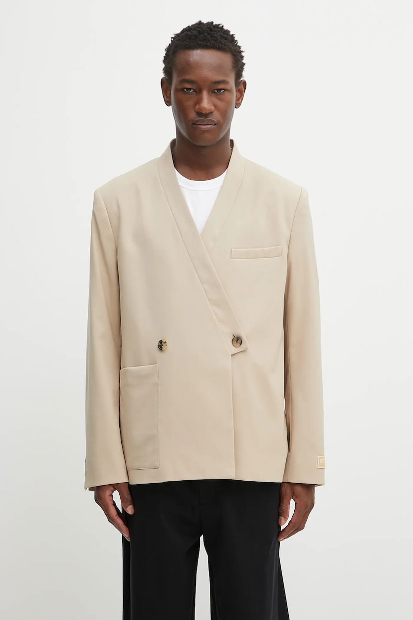 Яке KENZO Kenzo Adjusted Tailored Blazer Бежово | FF65VE1459RZ