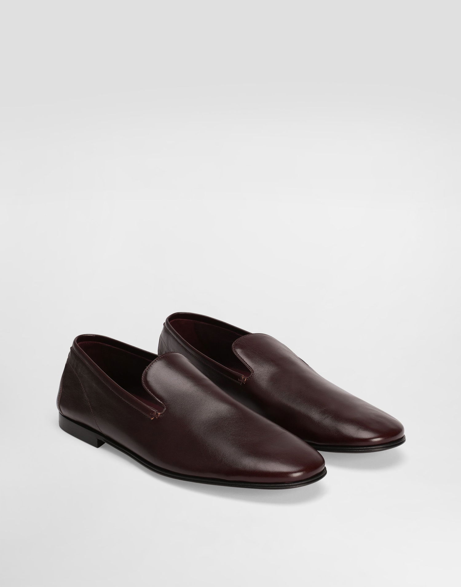Аксесоари Dolce & Gabbana Dolce & Gabbana Erice Leather Slippers Кафяво | A50727AH69380308, 1