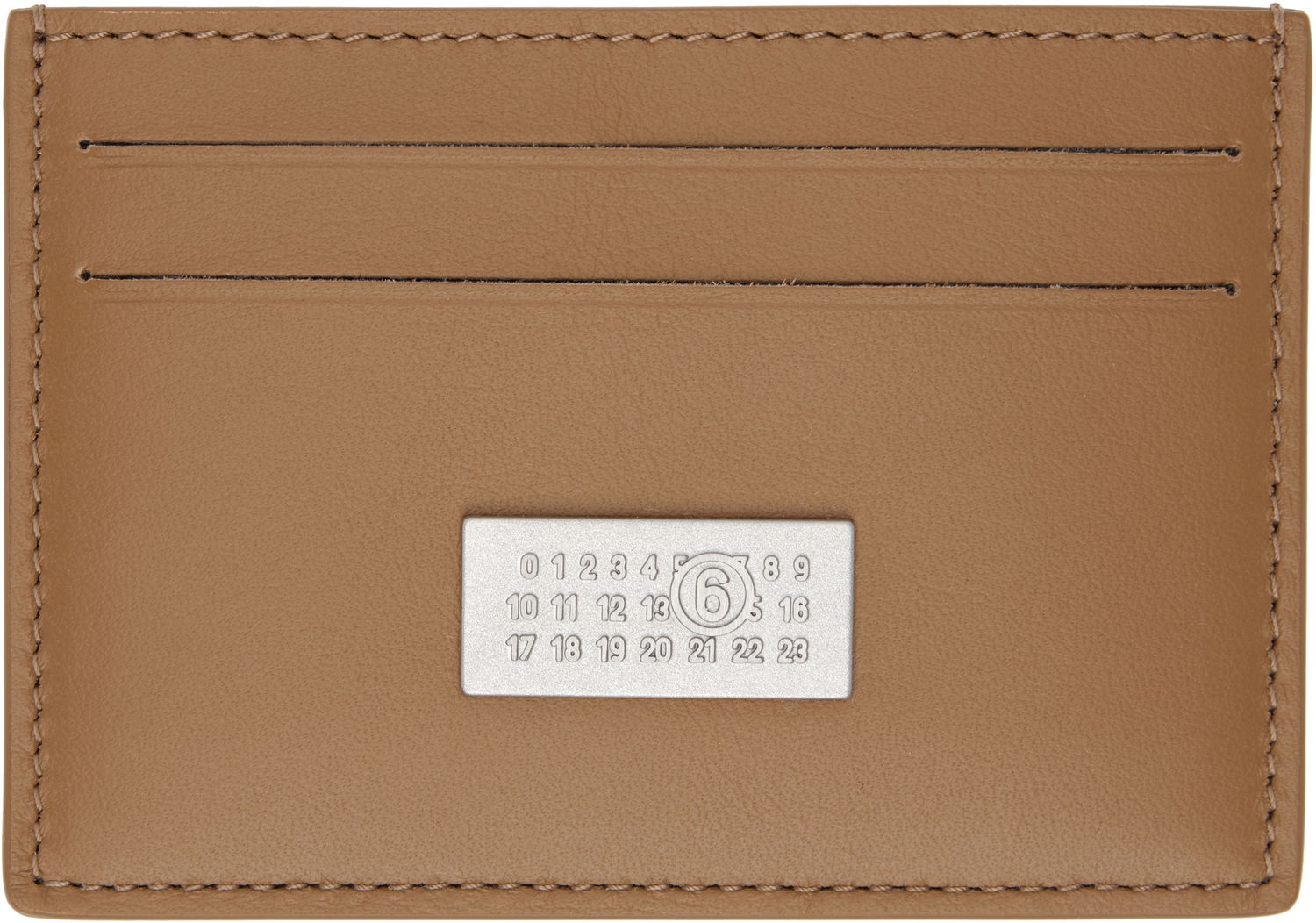 Портфейл Maison Margiela MM6 Maison Margiela Leather Card Holder Кафяво | SA5UI0013 P7258, 0