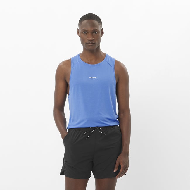 Потник Salomon Shakeout Core Tank Top Синьо | LC2425000, 0