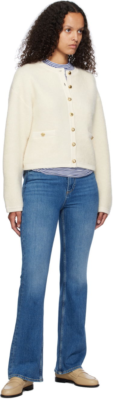 Пуловер rag & bone rag & bone Kaia Boucle Cardigan Бяло | WAS24F047AA47, 3