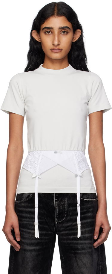 Тениска Balenciaga Balenciaga Lingerie T-Shirt Бяло | 828869TNVB2, 0