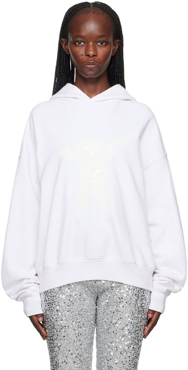 Суитчър We11done We11done Printed Hoodie Бяло | WD-TH3-22-727-U-IV, 0