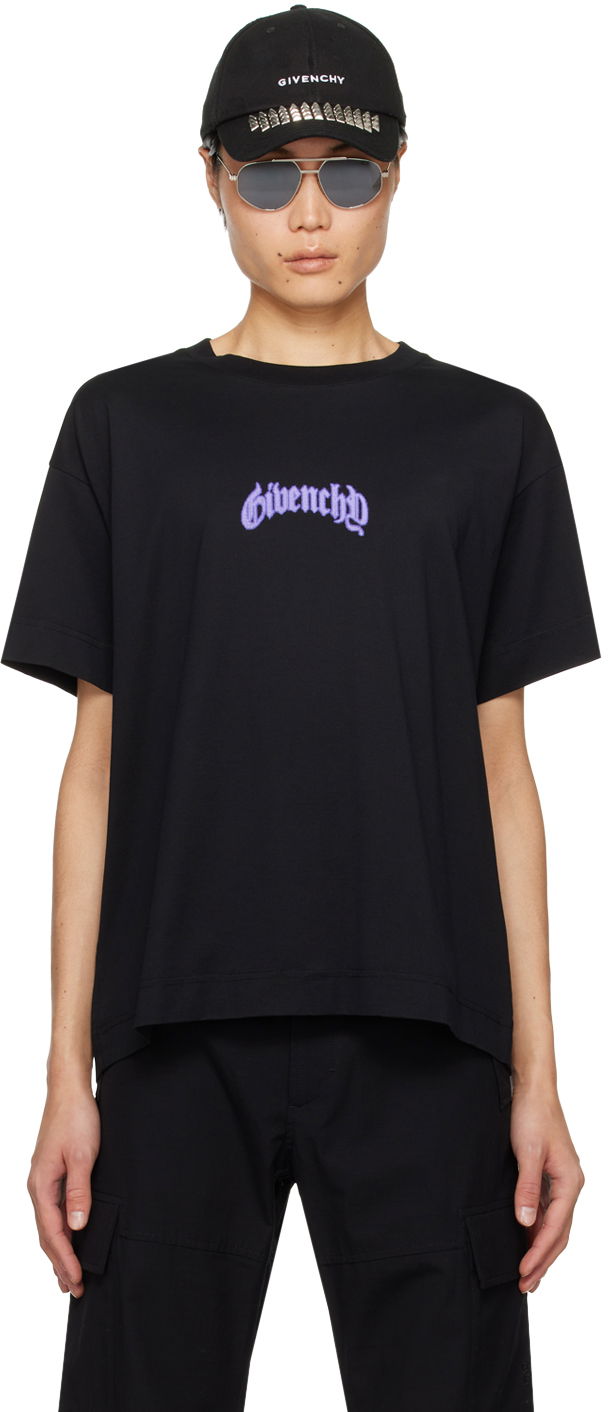 Тениска Givenchy Bonded T-Shirt Черно | BM71JB3YJM001