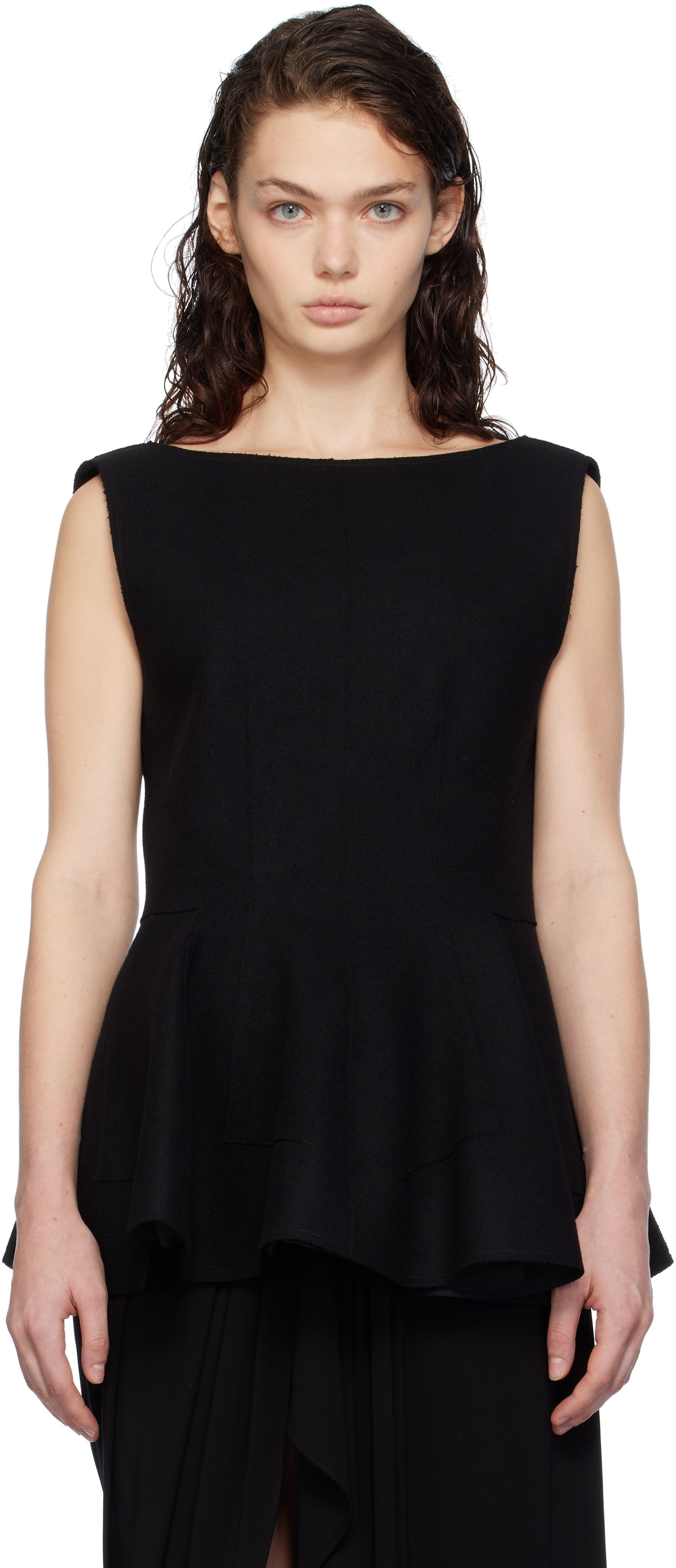 Потник LANVIN Peplum Blouse Черно | RW-TO0041-4196-H24, 0