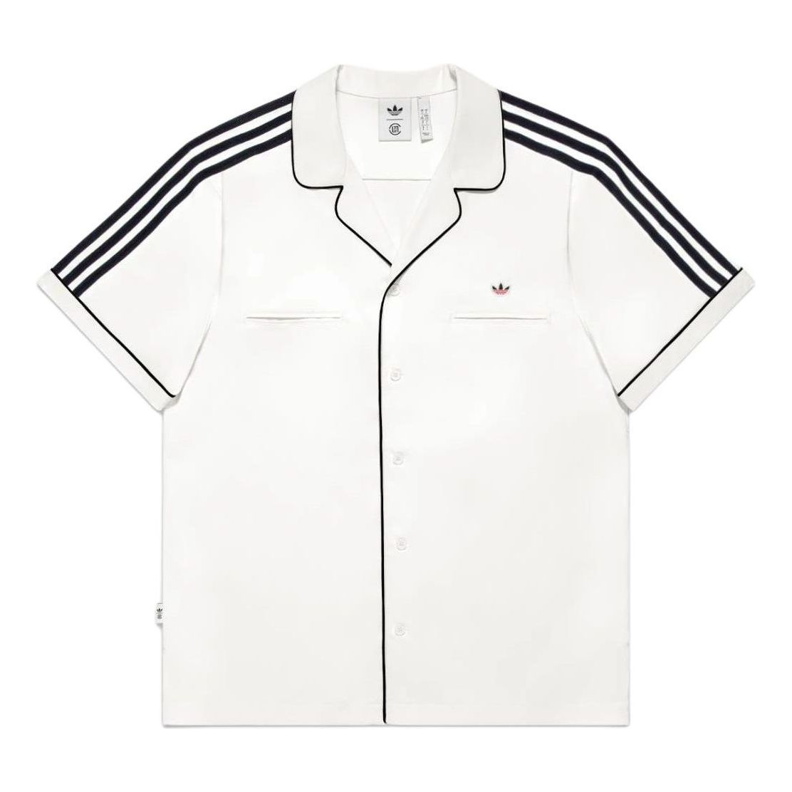 Риза adidas Originals CLOT Bowling Shirt Бяло | IY8685, 0