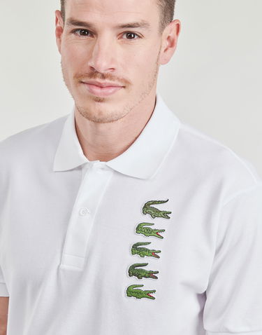 Поло тениска Lacoste Polo shirt Бяло | PH3474-001, 4