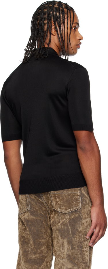 Поло тениска AMIRI AMIRI Spirit Polo Черно | AMKNPO1067, 2