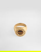 Dolce & Gabbana Logo Ring with Tiger Eye